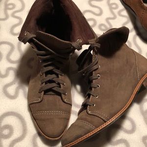 Brazilian leather inside and out lace up boots